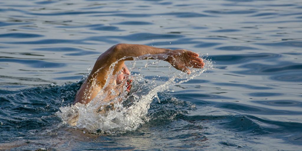 swimmer eating healthy breakfast early morning