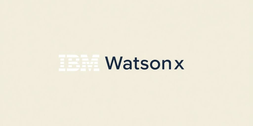 Minimalist IBM Watsonx logo.