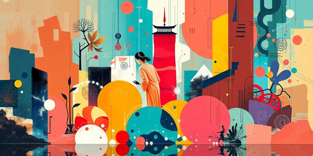 Colorful abstract digital art representing nft market trends.