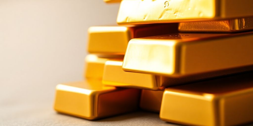 Lingots d'or brillants