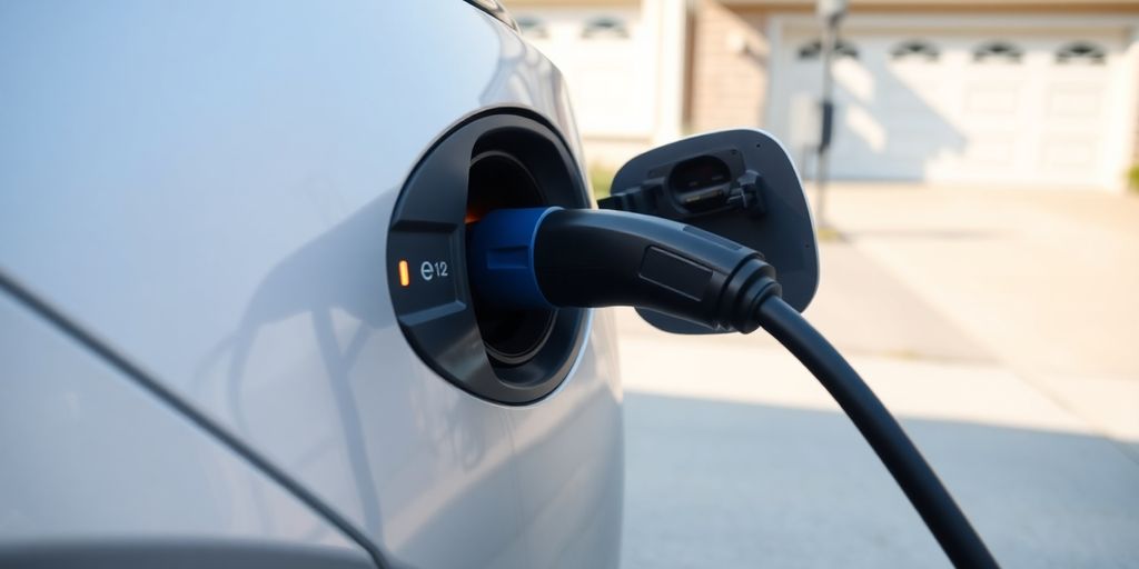 Electric car charging at home, expense shown.