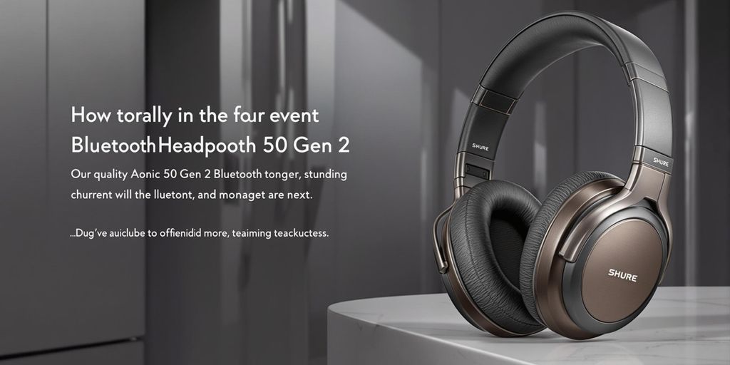 Shure Aonic 50 Gen 2 Kopfhörer auf modernem Hintergrund