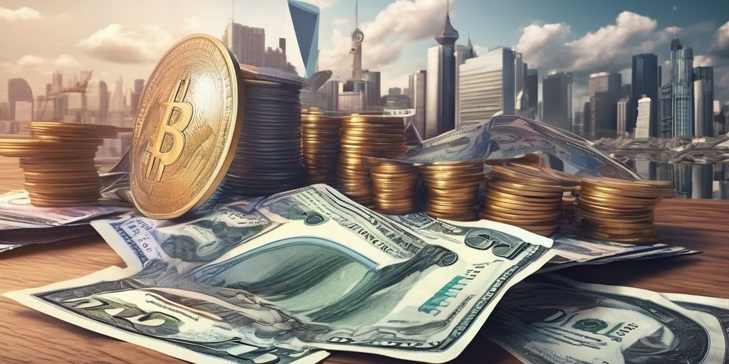 financial market with interest rates and inflation concept