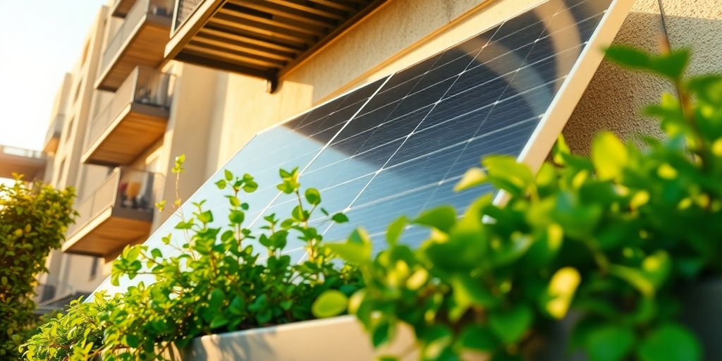 Panneaux solaires appartement lumineux