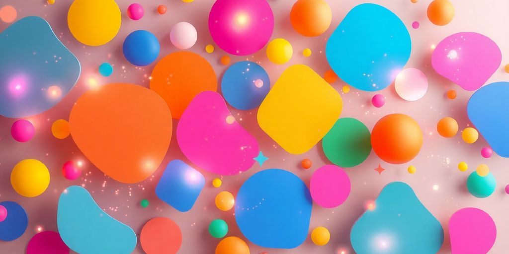 A vibrant, artistic composition of diverse social media icons.