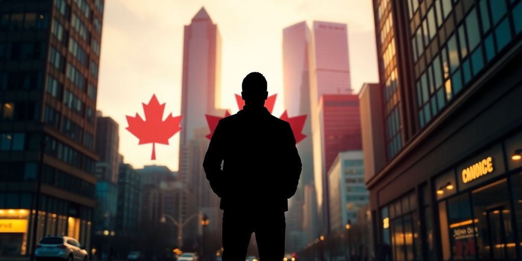 Inmigrante alcanzando el éxito empresarial en Canadá.
