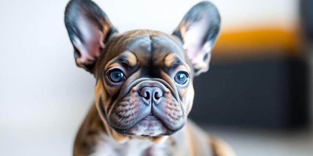 French Bulldog puppy with bright eyes.