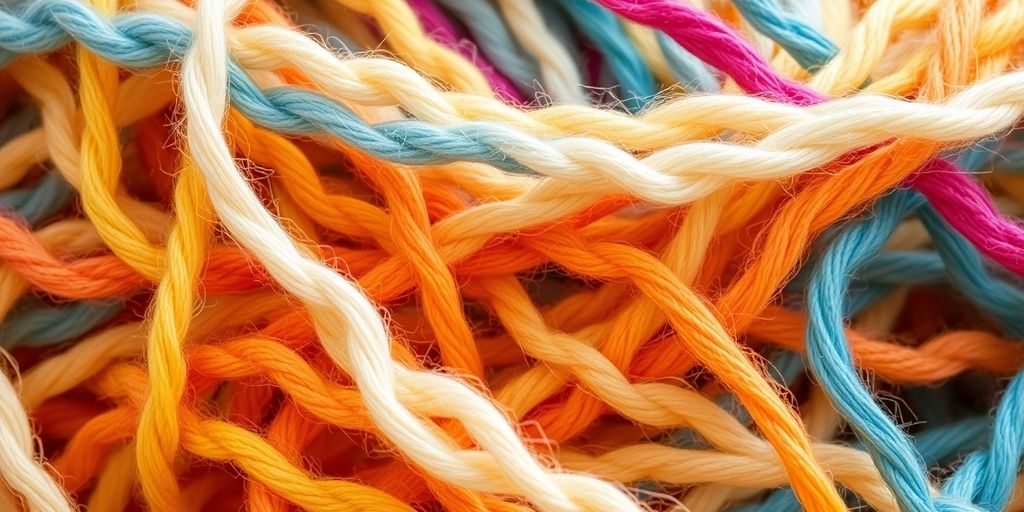 Soft merino, durable nylon yarn strands.