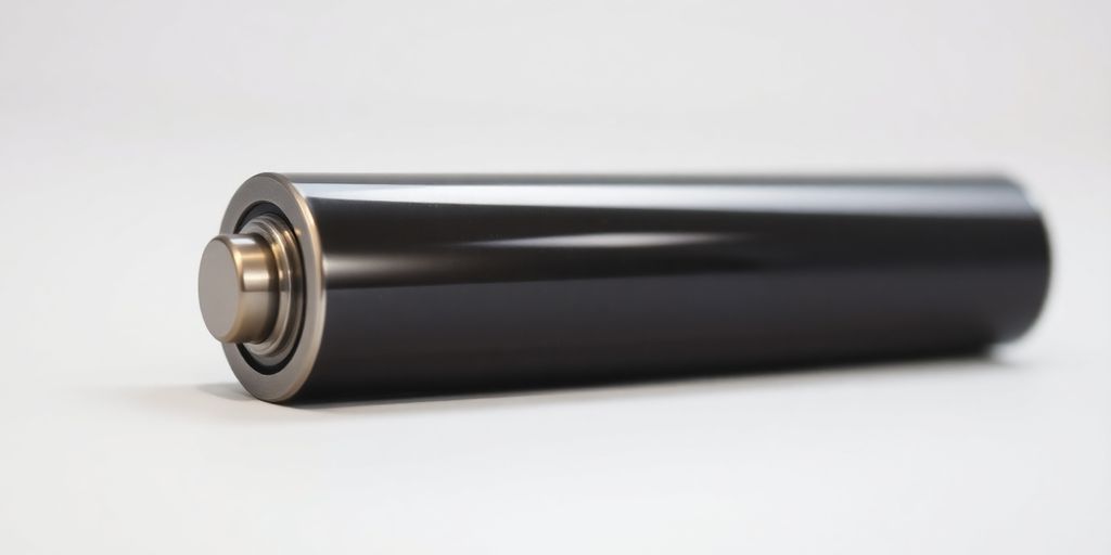 Close-up of a lithium-ion battery.