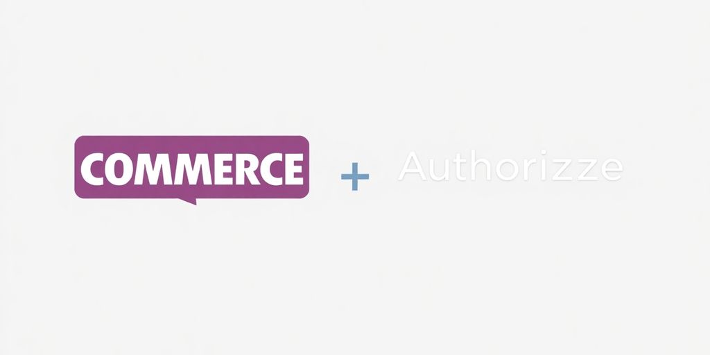 WooCommerce and Authorize.Net payment integration icons.