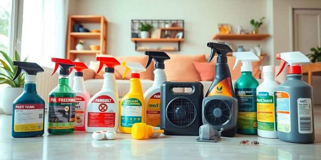 Produse de dezinsecție pentru un cămin fără insecte.