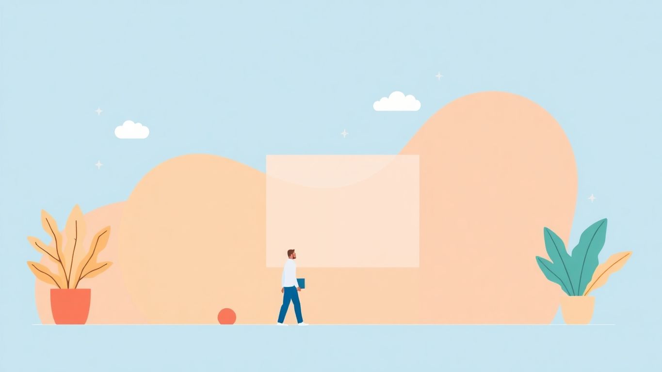 Illustrasjon av unik merkevareidentitet i myke farger.