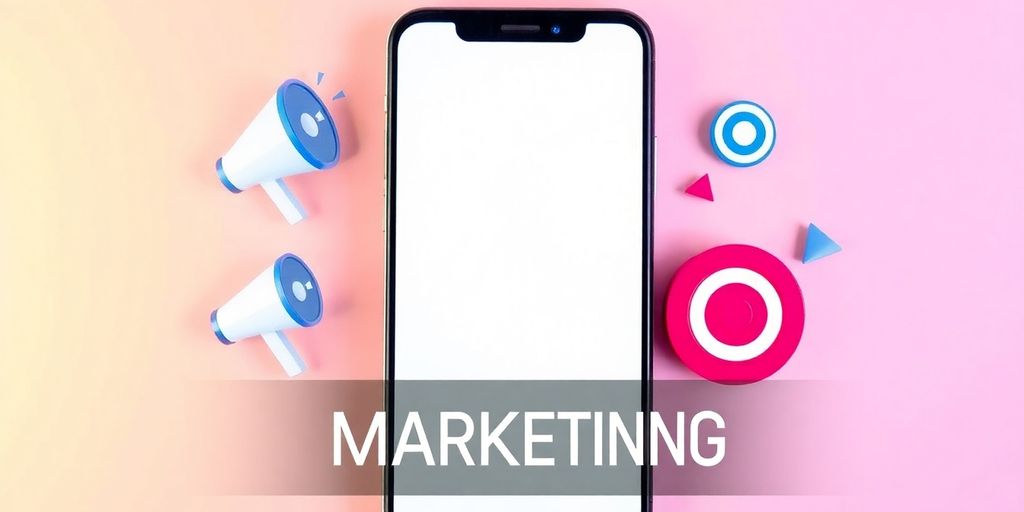 Image d'un smartphone avec interface de message texte.