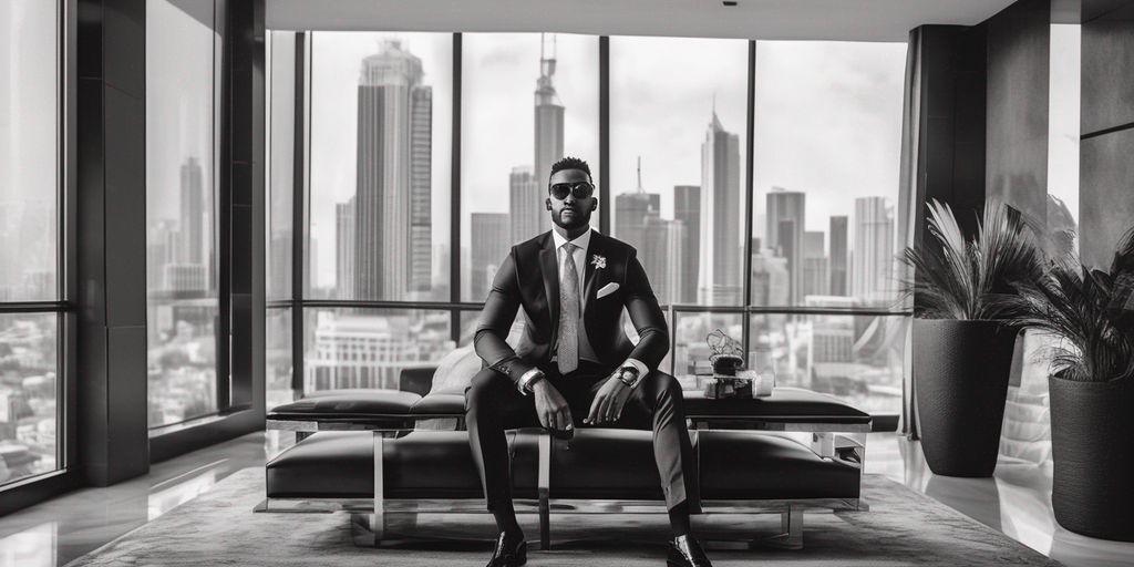 successful businessman with luxury lifestyle and diverse business ventures