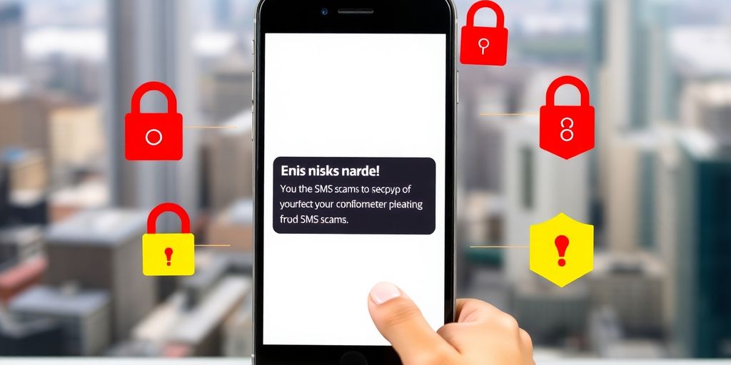 Téléphone avec alerte de fraude par SMS.