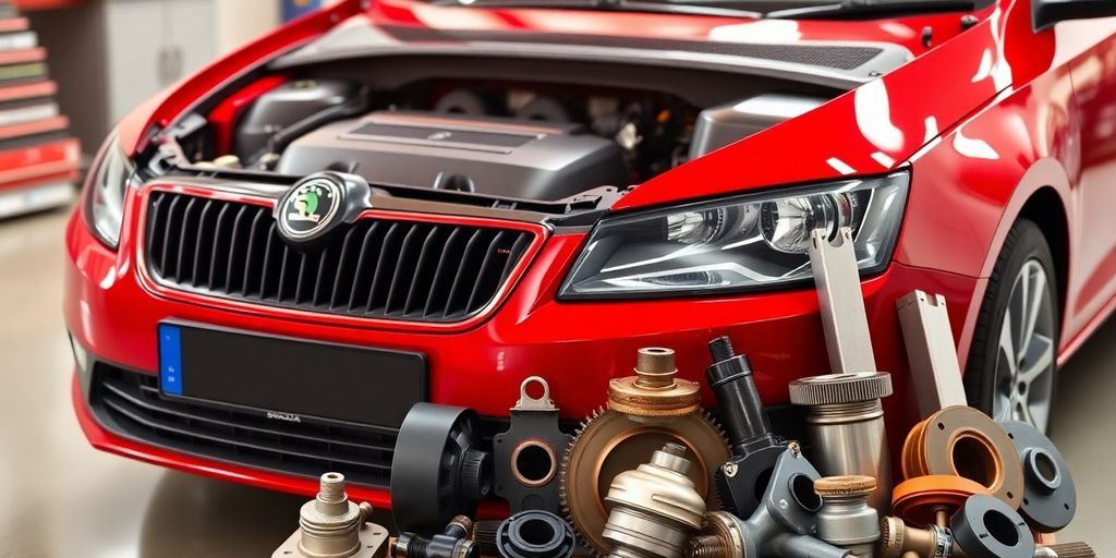 Skoda car engine and affordable replacement parts