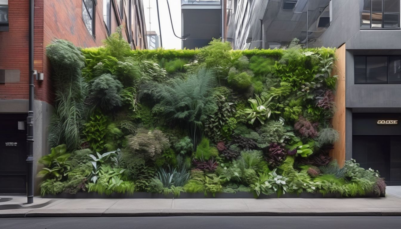 vertical garden in a small urban space