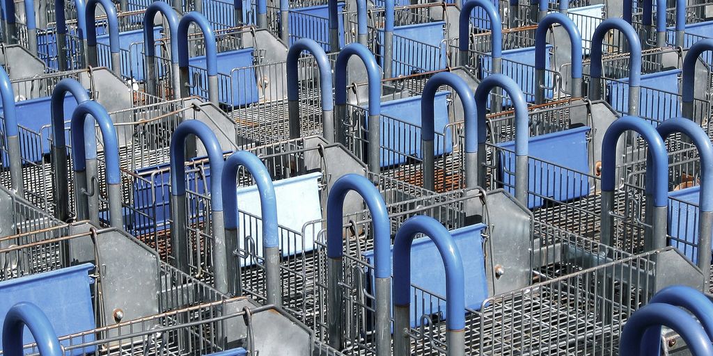 blue and gray rack lot Amazon PPC Agentur Bremen