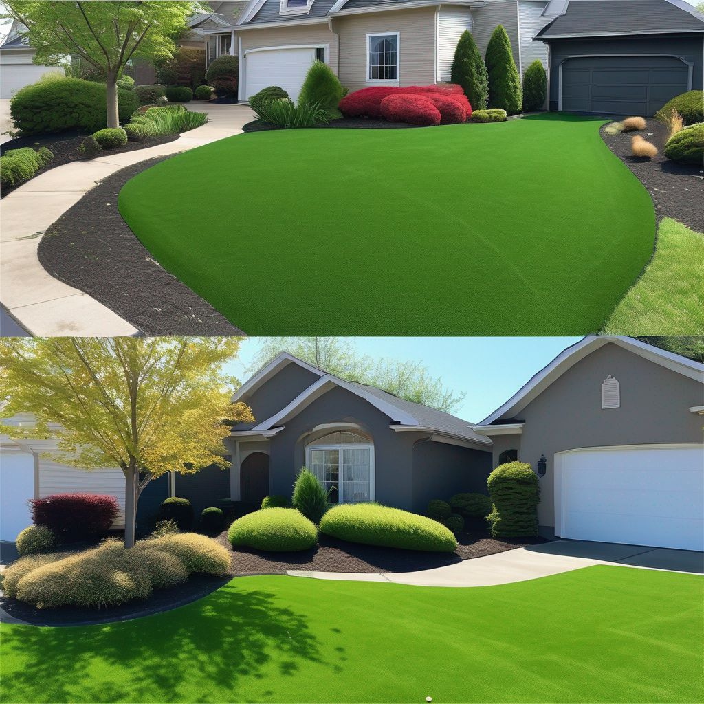 professional grass trimming service in different seasons