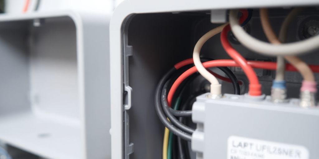 An electrical box.