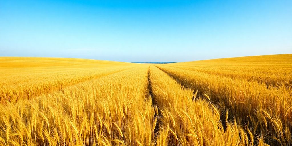 Paysage doré illustrant la sécurité et la prospérité.