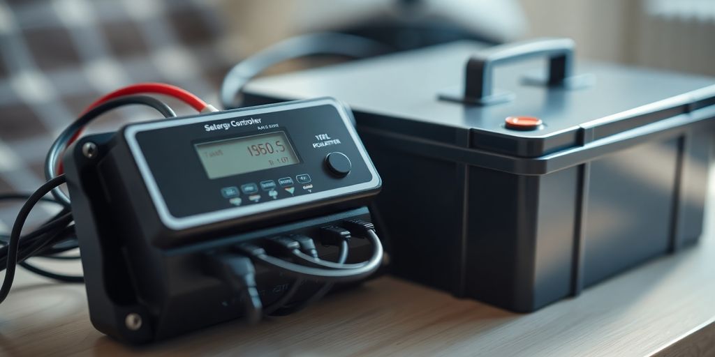 Régulateur solaire et batterie