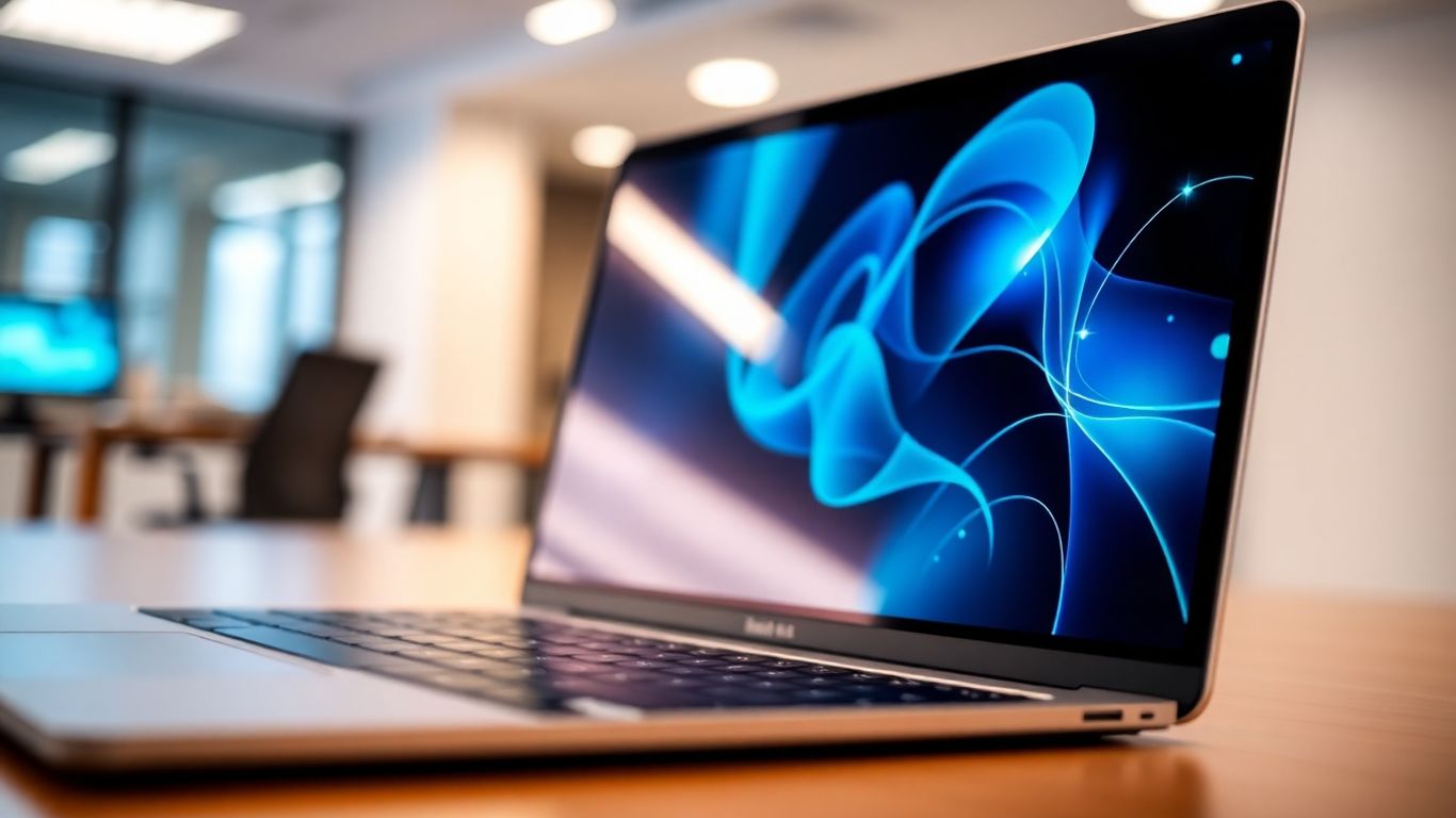 Microsoft 365 security settings on a laptop screen.