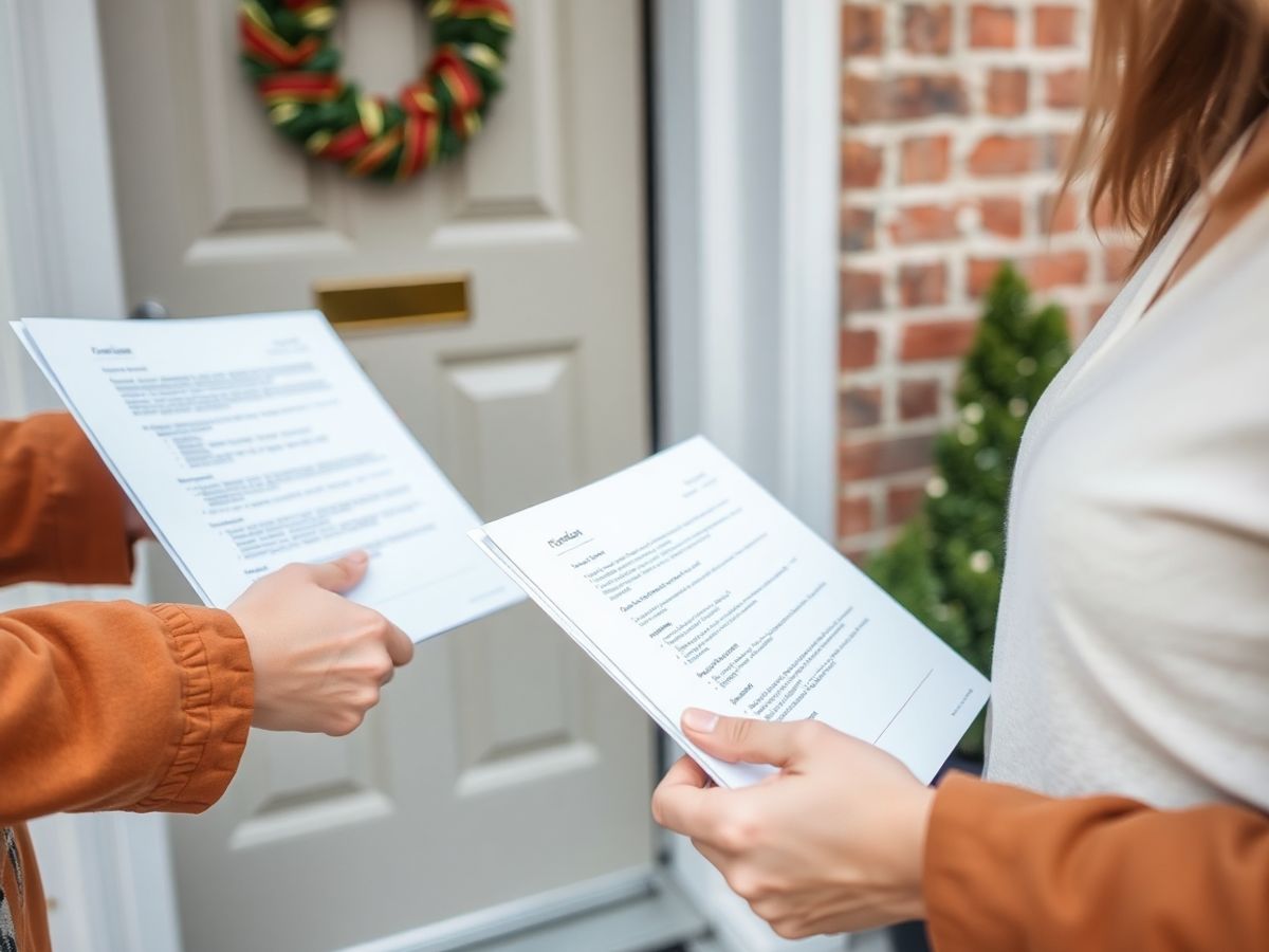 Documente trimise prin poștă și livrate la ușă.