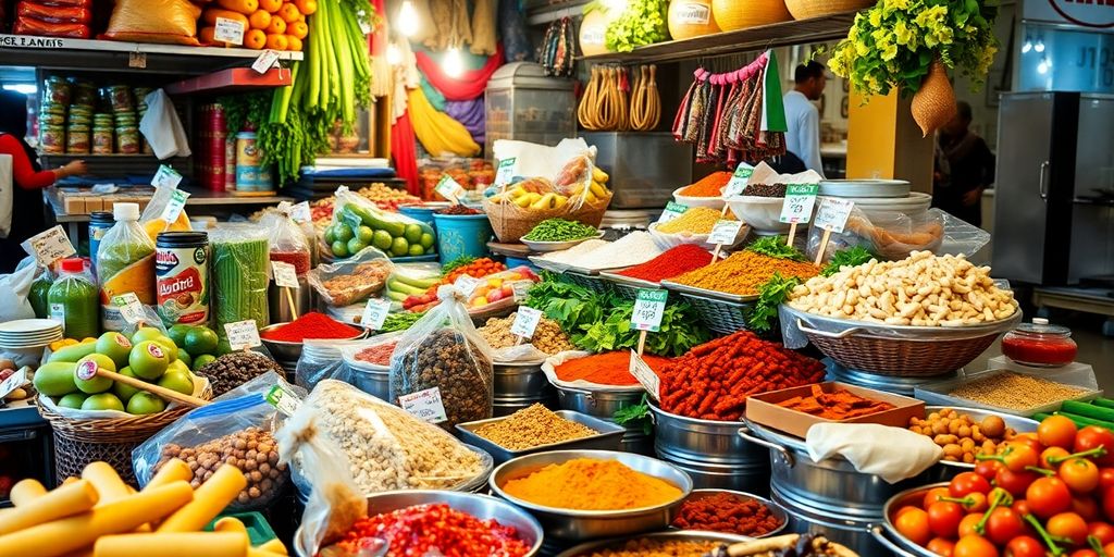 อาหารฮาลาลในตลาดสด อิ่มอร่อยและสดใหม่