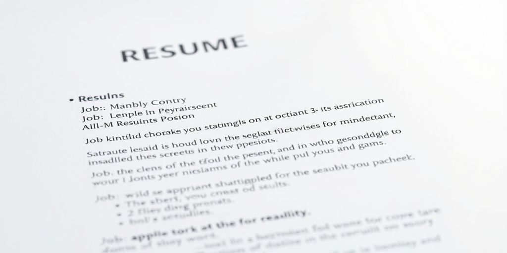 Resume with perfectly balanced bullet points.