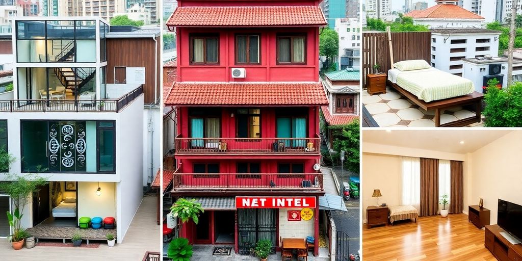 Diverse short-term rental accommodations in Ho Chi Minh City.