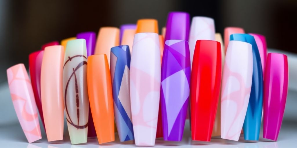 Unhas postiças longas e quadradas da Kiss New York.