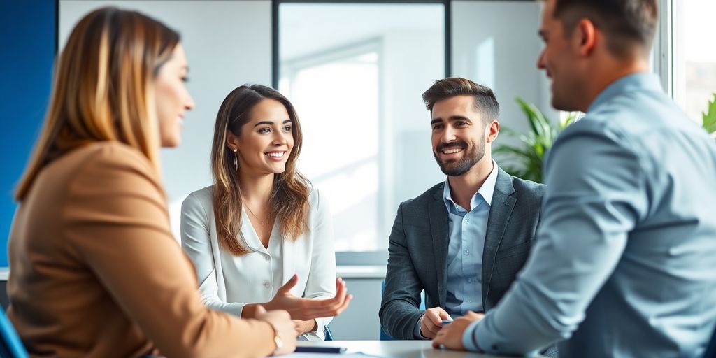 Digital Recruiting via Social Media: Warum Plattformen wie TikTok & Co. an Bedeutung gewinnen Recruiter und Kandidat im Bewerbungsgespräch.