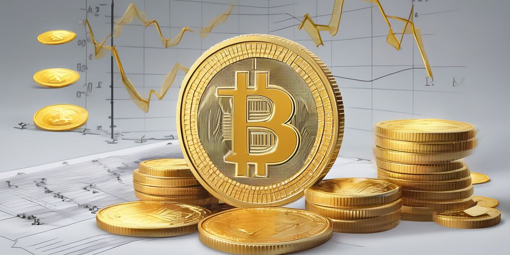 gold coins and inflation graph