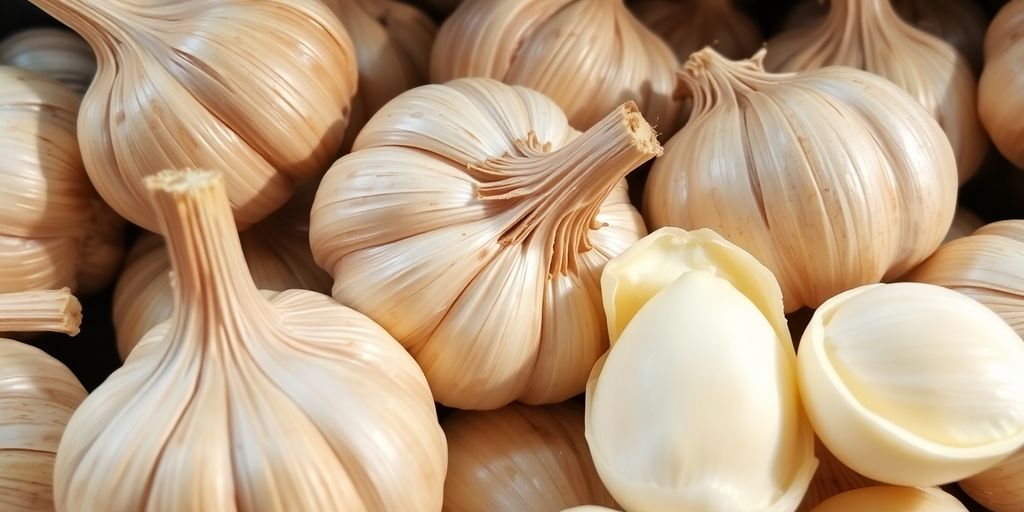 حصص ثوم طازجة