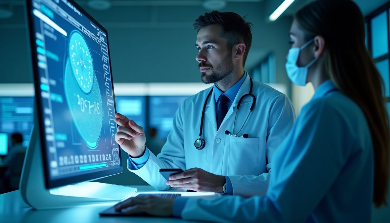 Tecnologia de IA que aprimora o diagnóstico médico e o atendimento ao paciente.