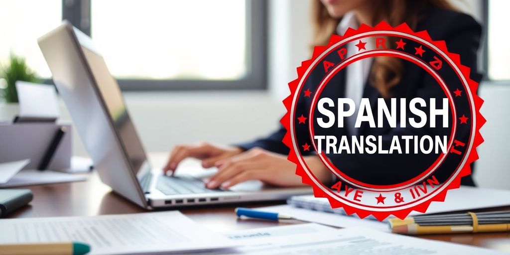 Notarised Spanish translation service.