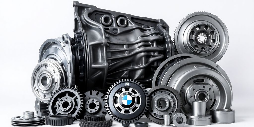 Collection of premium BMW transmission parts.