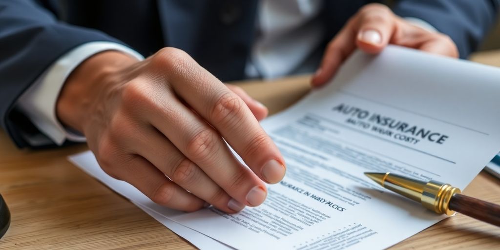 Lawyer reviewing auto insurance documents for hidden costs.