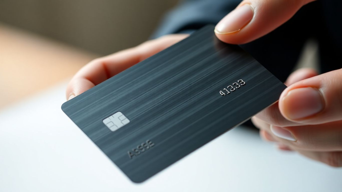 Cartão de crédito J.P. Morgan com detalhes metálicos.