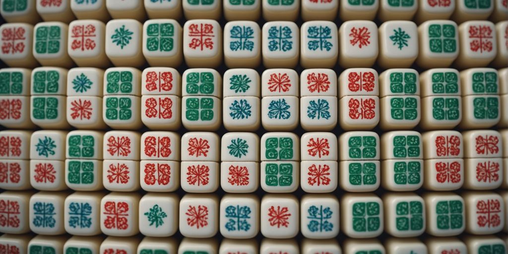 Mahjong season tiles displayed in a grid pattern.
