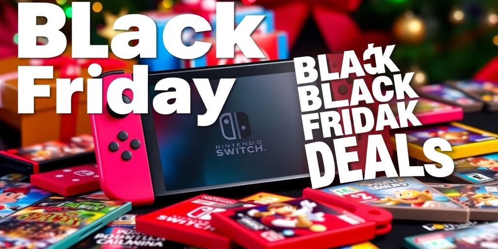 Nintendo Switch Konsole mit bunten Spielkarten und Hintergrund.