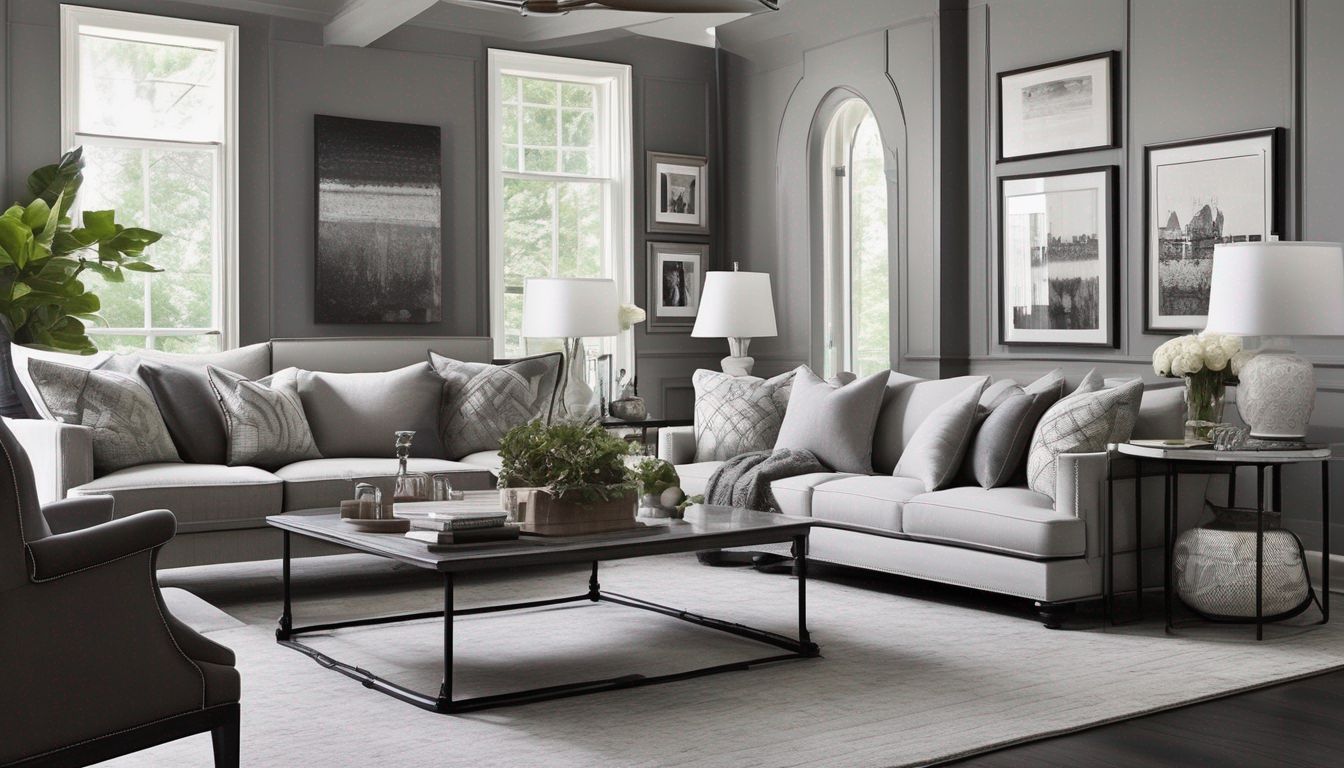 monochromatic living room