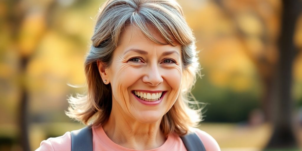 Woman feeling more energetic and healthy.