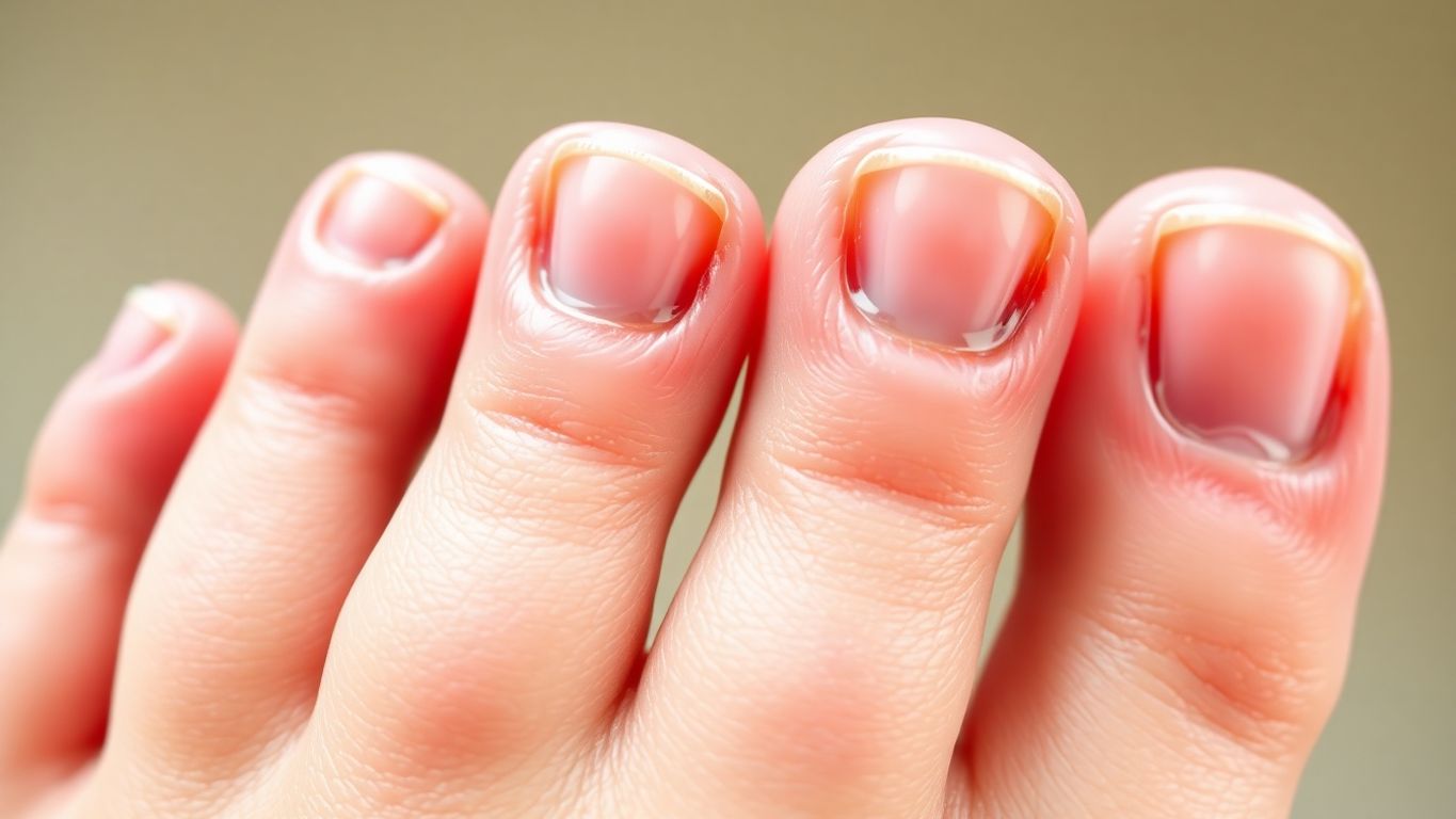Healthy toenails after effective treatment for fungus.