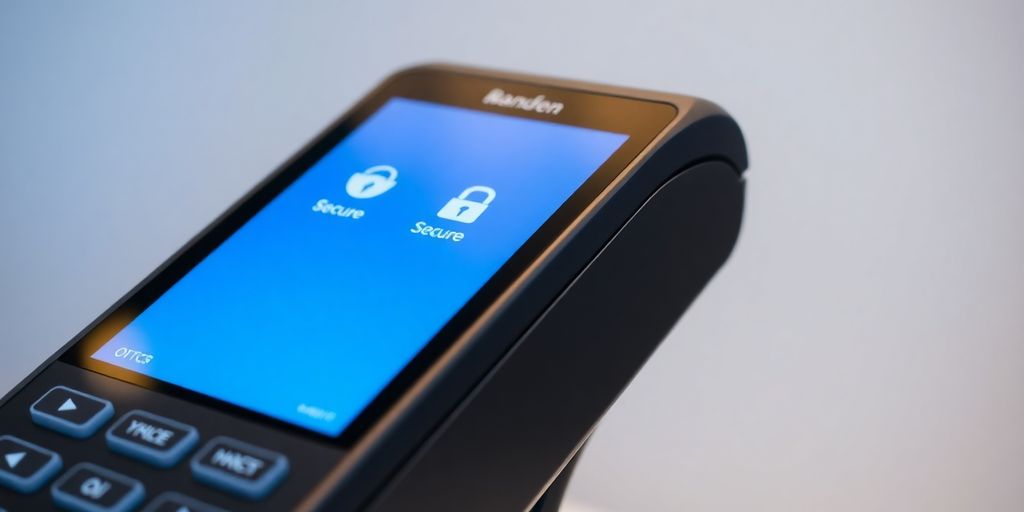 Digital payment terminal for secure transaction processing.