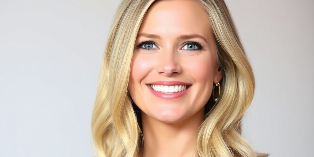 Reese Witherspoon smiling in an elegant outfit.