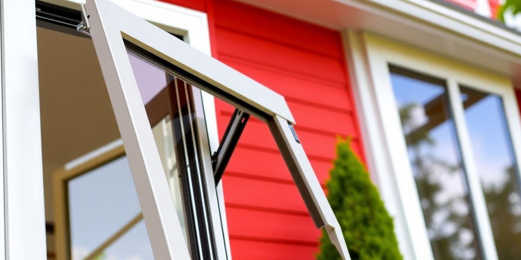 Photograph of Amerimax windows with modern design and features.