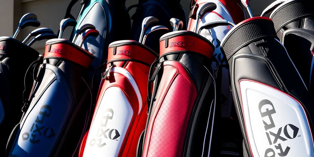 PXG golf bags displayed prominently.