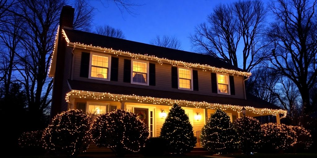 Ladue home illuminated with Christmas lights